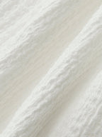 V-Neck Gathered Waist Bow-Detail Top for Women with Elegant Style
