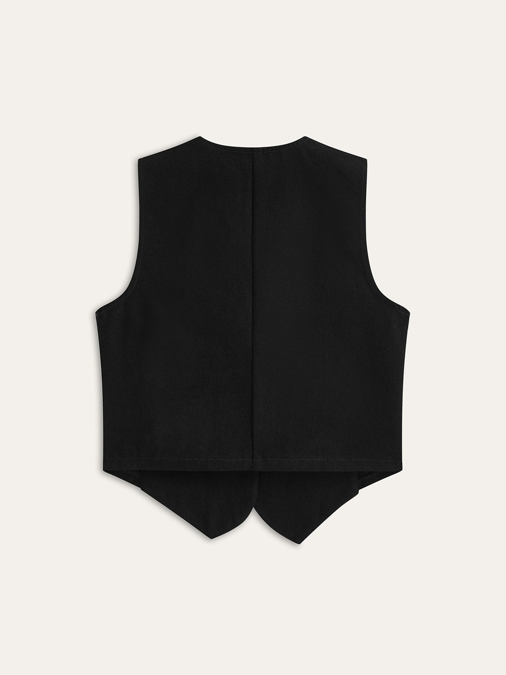 Tailored Denim Button-Up Vest for Everyday Fashion
