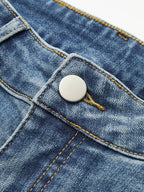 High-Waist Denim Bootcut Jeans for Women Slim Fit