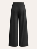 Embroidered High-Waist Wide-Leg Pants for Women Casual Comfort Fit