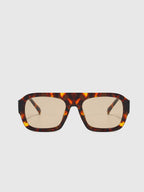 Leopard Printed Square Sunglasses for Women UV Protection