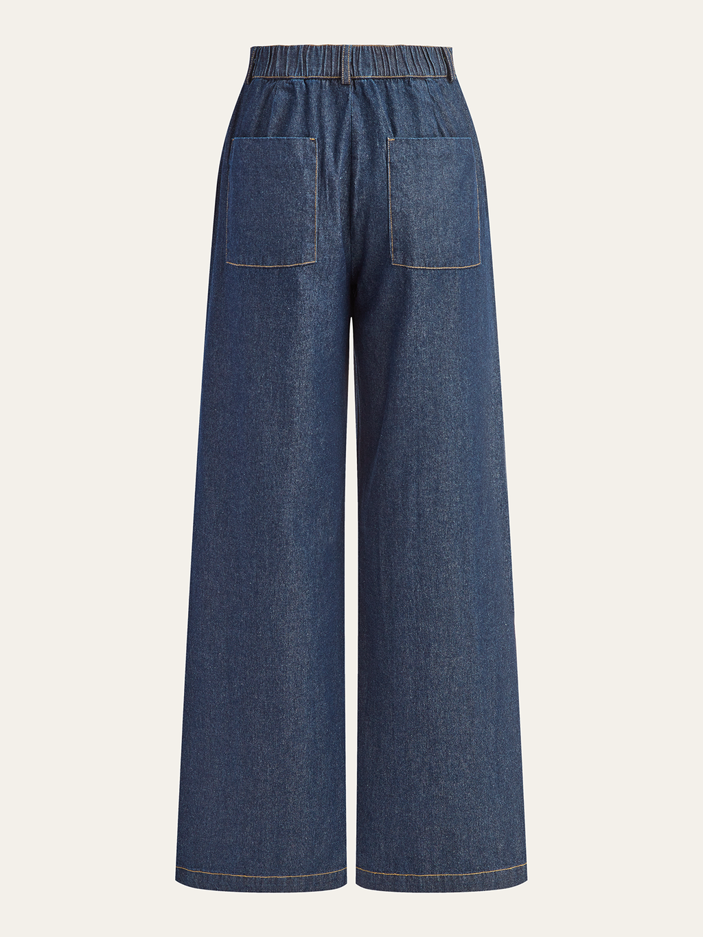 Mid-Waisted Wide-Leg Denim Pants for Women Casual and Stylish