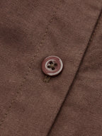 Pleated Button-Front Shirt Dress with Tie Waist Detail