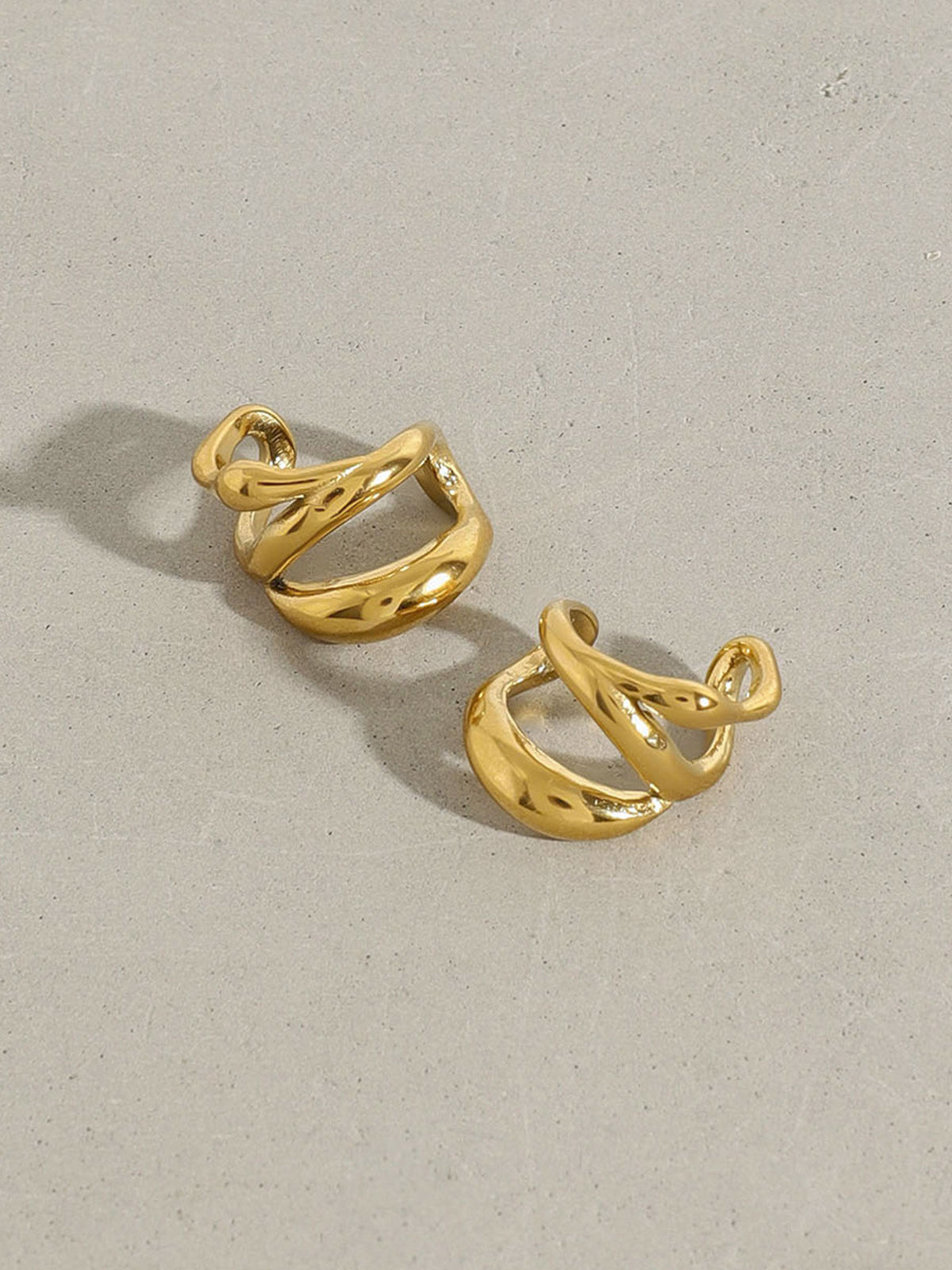 Geometric-Shaped Ear Cuff Minimalist Modern Jewelry Design