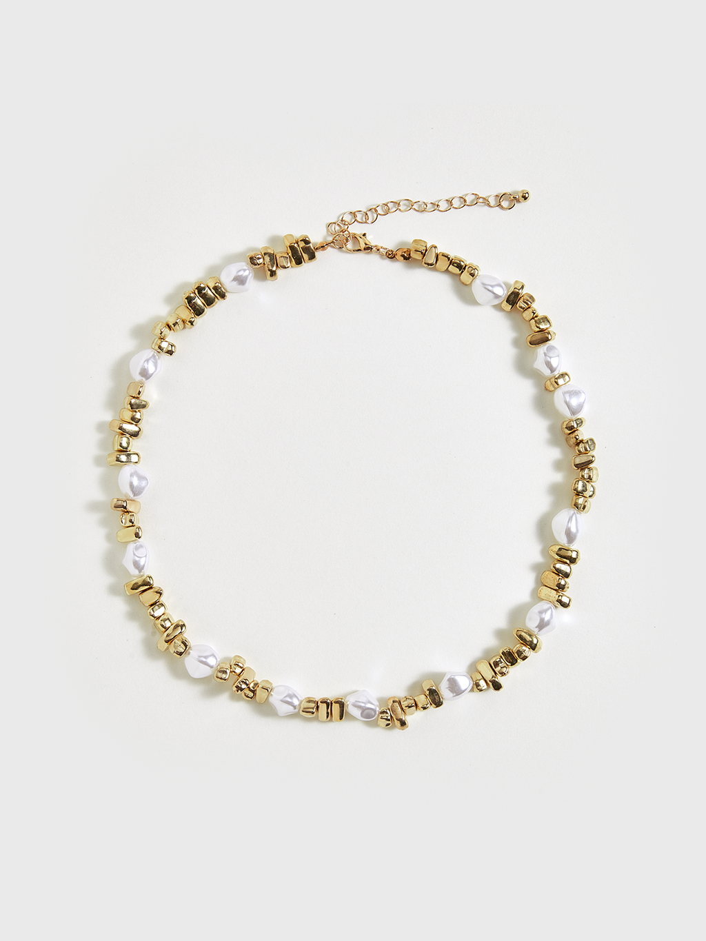 Pearl & Gold Beaded Choker Necklace | Elegant Handcrafted Jewelry