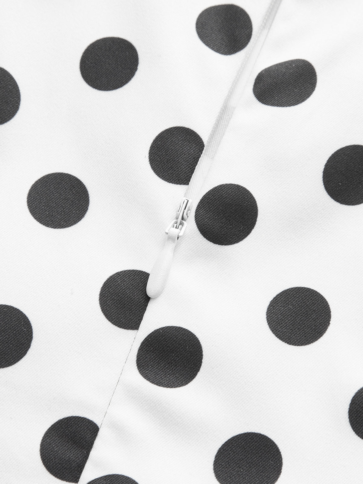 Polka Dot Sleeveless Midi Dress with Belted Waist