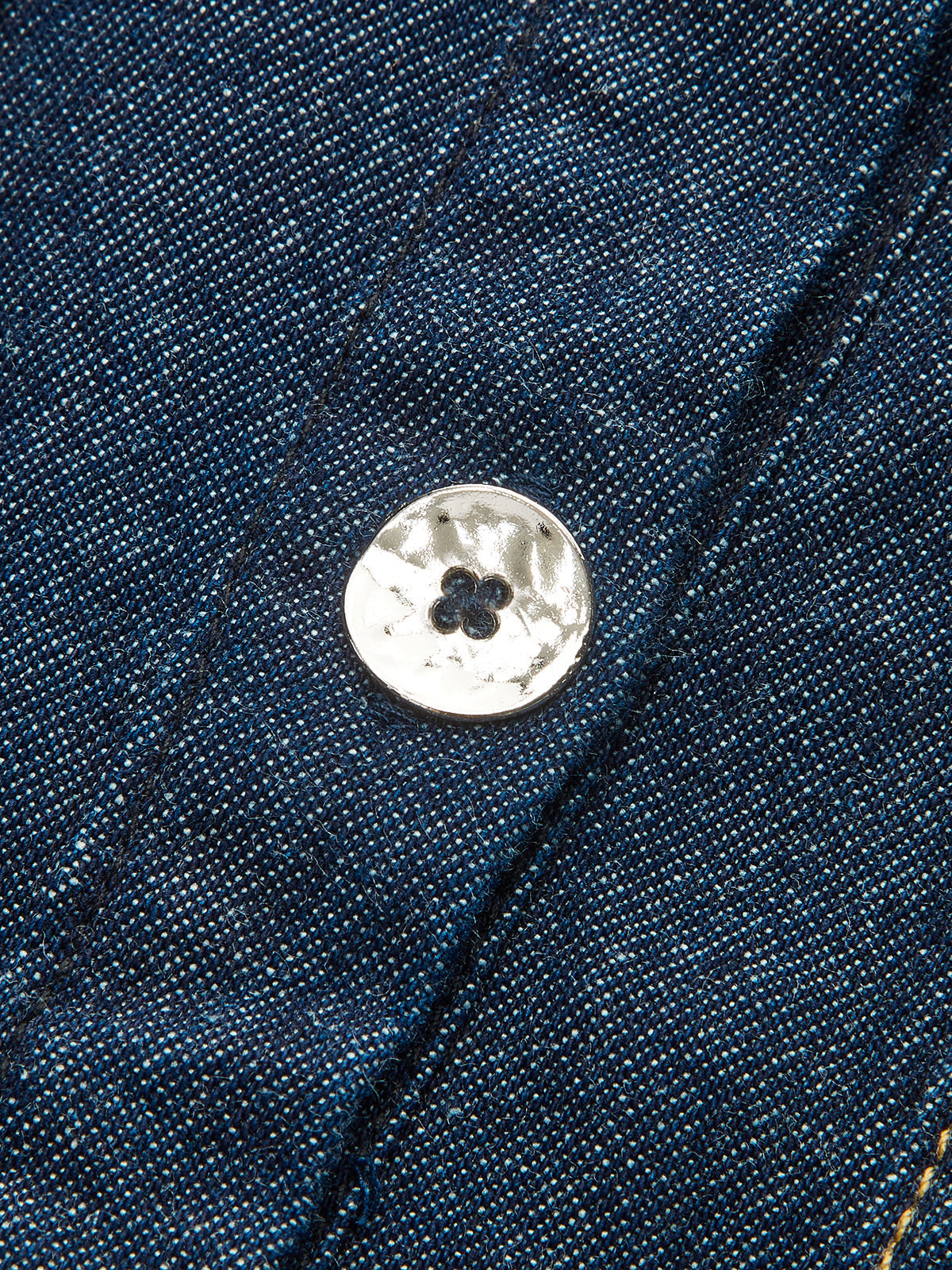 Long Denim Shirt with Adjustable Drawstring Waist and Button Cuffs