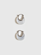 Mother of Pearl Hoop Earrings Dangle Lightweight Jewelry