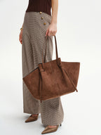 PU Large-Capacity Tote Bag for Women, Stylish Versatile Handbag