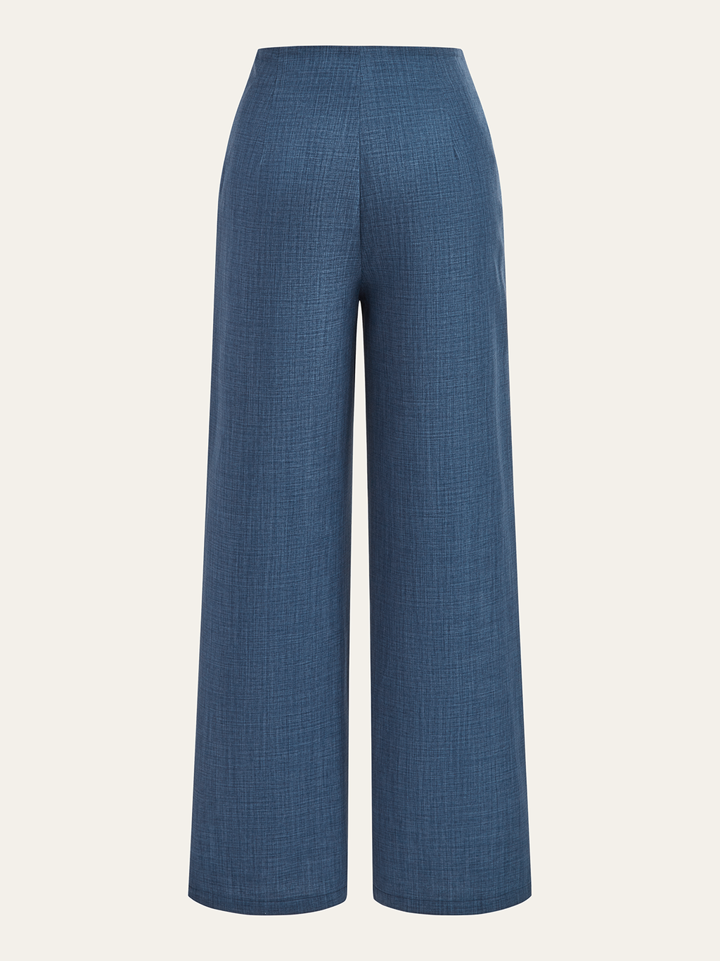 Metal Detail Straight-Leg Tailored Trousers for Women