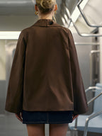 Double-Breasted Trench Coat with Belted Waist Detail