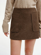 Decor Pocket Tweed Mini Skirt - Chic Versatile Casual Wear