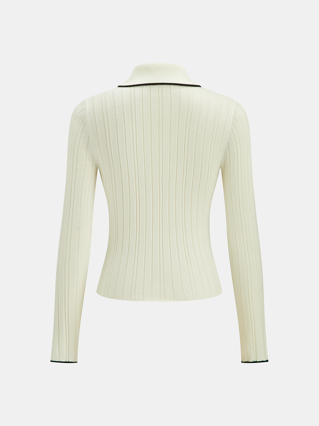 Contrast Trim Wool Blend Polo Neck Sweater for Men, Cozy Winter Wear