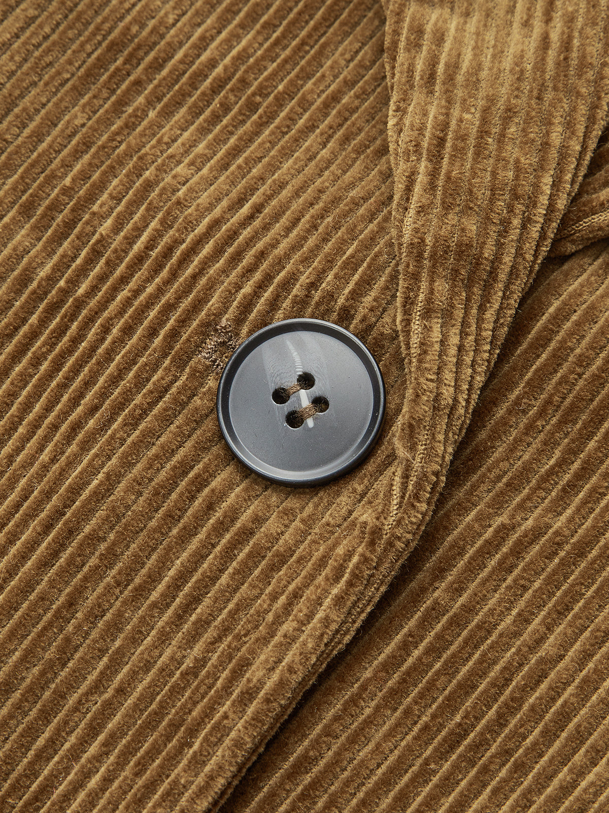 Corduroy Wide-Shoulder Fitted Blazer for Women Office Wear