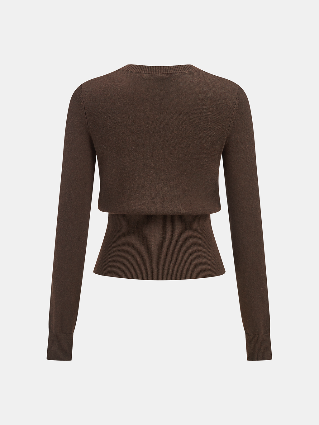 Metal Button Knit Cardigan Cozy Long Sleeve Sweater