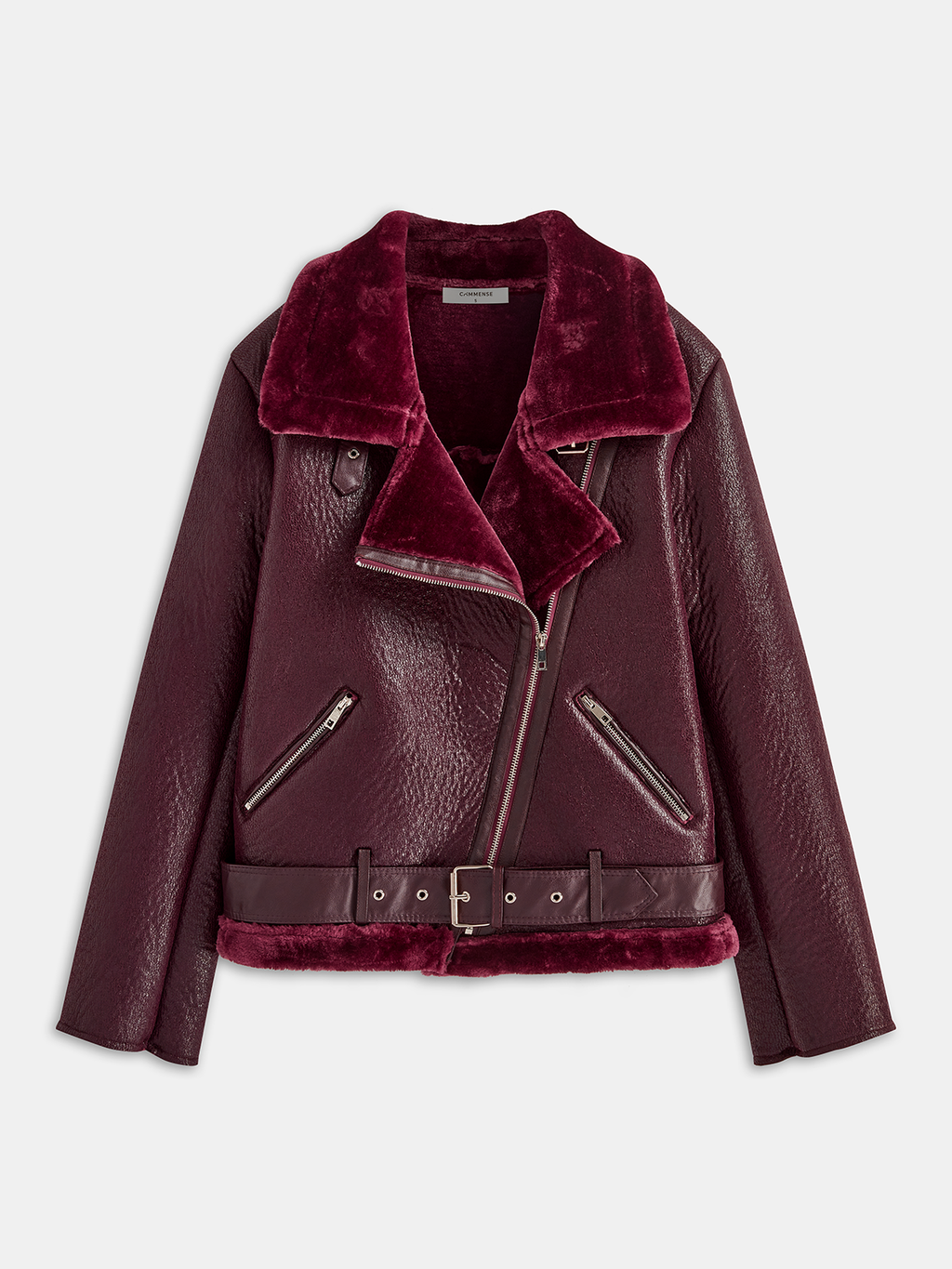 Zipper Belted Soft Fleece Jacket for Women, Full Sleeve Warm Outerwear