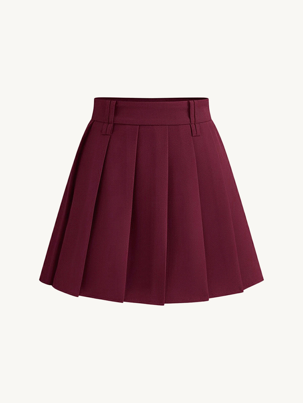 Pleated Mini Skirt Without Belt for Teen Girls Fashion Trend