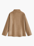 Oversized Button-Down Jacket for Men with Pockets