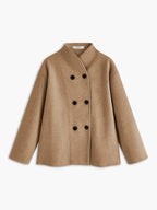 Oversized Button-Down Jacket for Men with Pockets