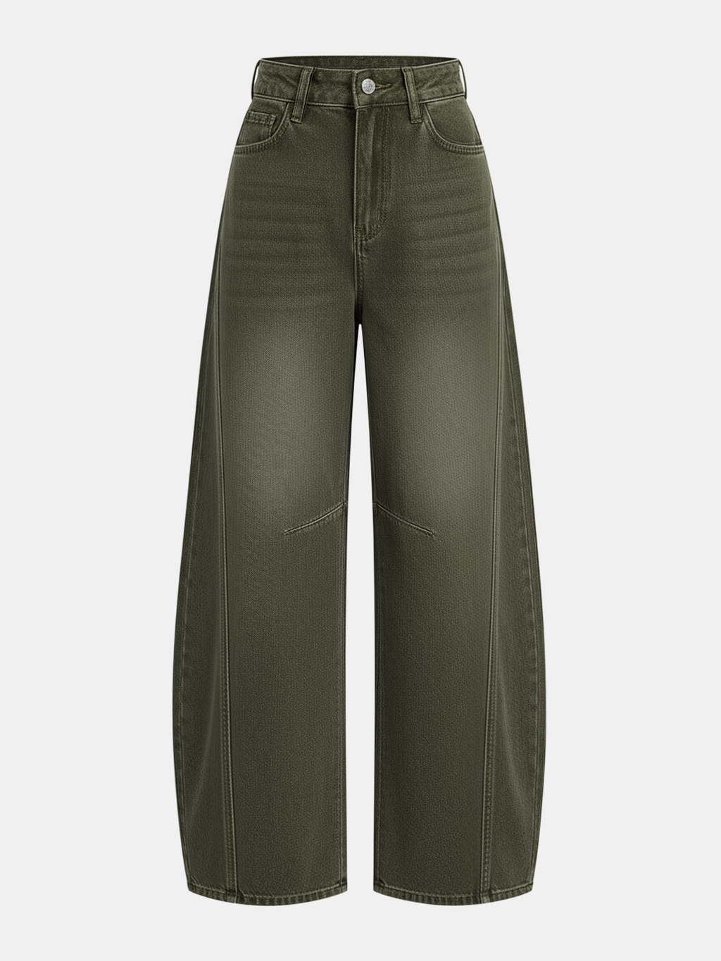 Denim Curved-Leg Jeans for Everyday Comfort and Style