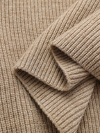 "Asymmetric Cut-Out Shoulder Sweater Casual Chic Pullover"