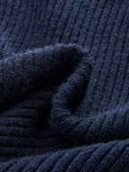 Metal Detail Mock Neck Puff Sleeve Sweater Stylish Fall Winter Fashion