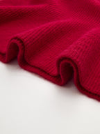 One-Shoulder Rib-Knit Peplum Sweater Chic Feminine Style for Women