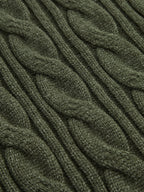 Cable Knit Sweater & Wide-Leg Pant Set Winter Cozy Outfit Essentials