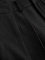 Corset Waist Pleated Wide Leg Pants - Comfortable High-Waisted Design for Women