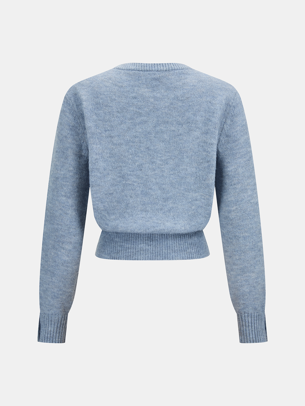 Wool-Blend Knot-Front Sweater Comfortable and Stylish Pullover