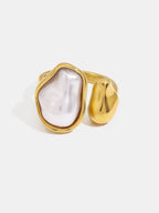 Baroque Pearl Statement Ring Handcrafted Luxury Jewelry