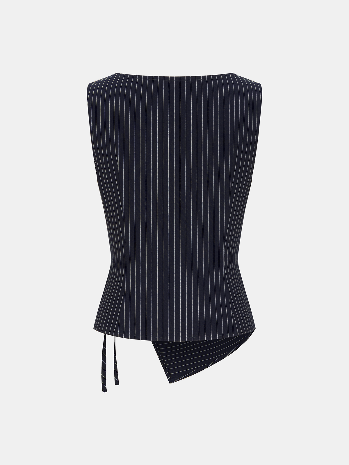 Pinstripe Wrap Top & Wide-Leg Pants Set for Women Office Wear
