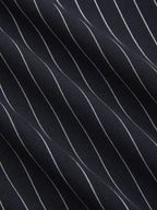 Pinstripe Wrap Top & Wide-Leg Pants Set for Women Office Wear