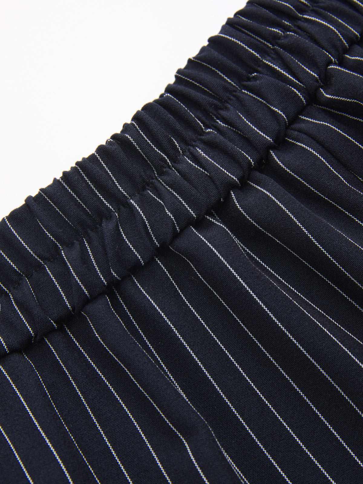 Pinstripe Wrap Top & Wide-Leg Pants Set for Women Office Wear