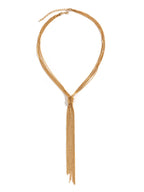 Multi-Strand Y-Shaped Tassel Necklace Perfect for Evening Wear
