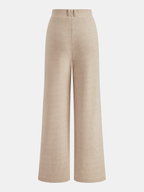 Seam Detail Mock Neck Tank & Pants Set, Comfortable Stretch Fit Outfit