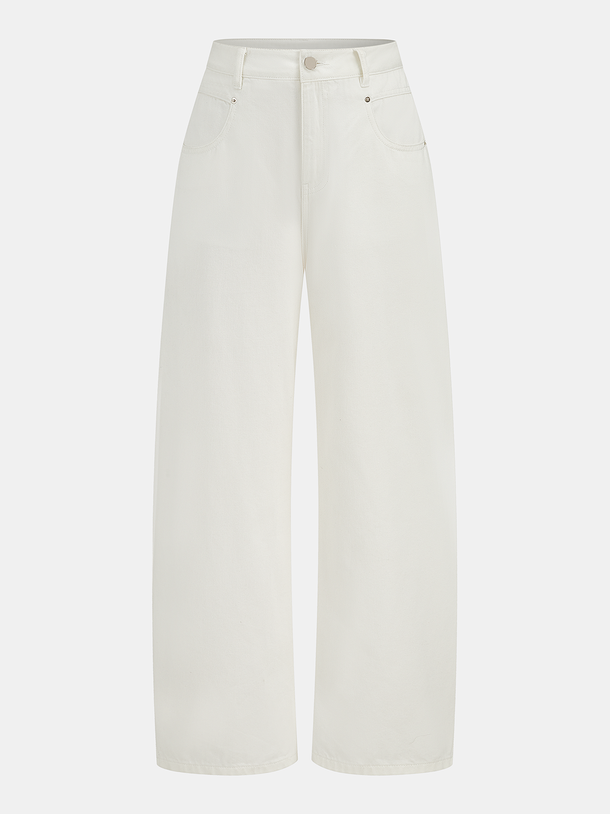 Mid Waist Wide Leg Denim Pants for Women Casual Fashion
