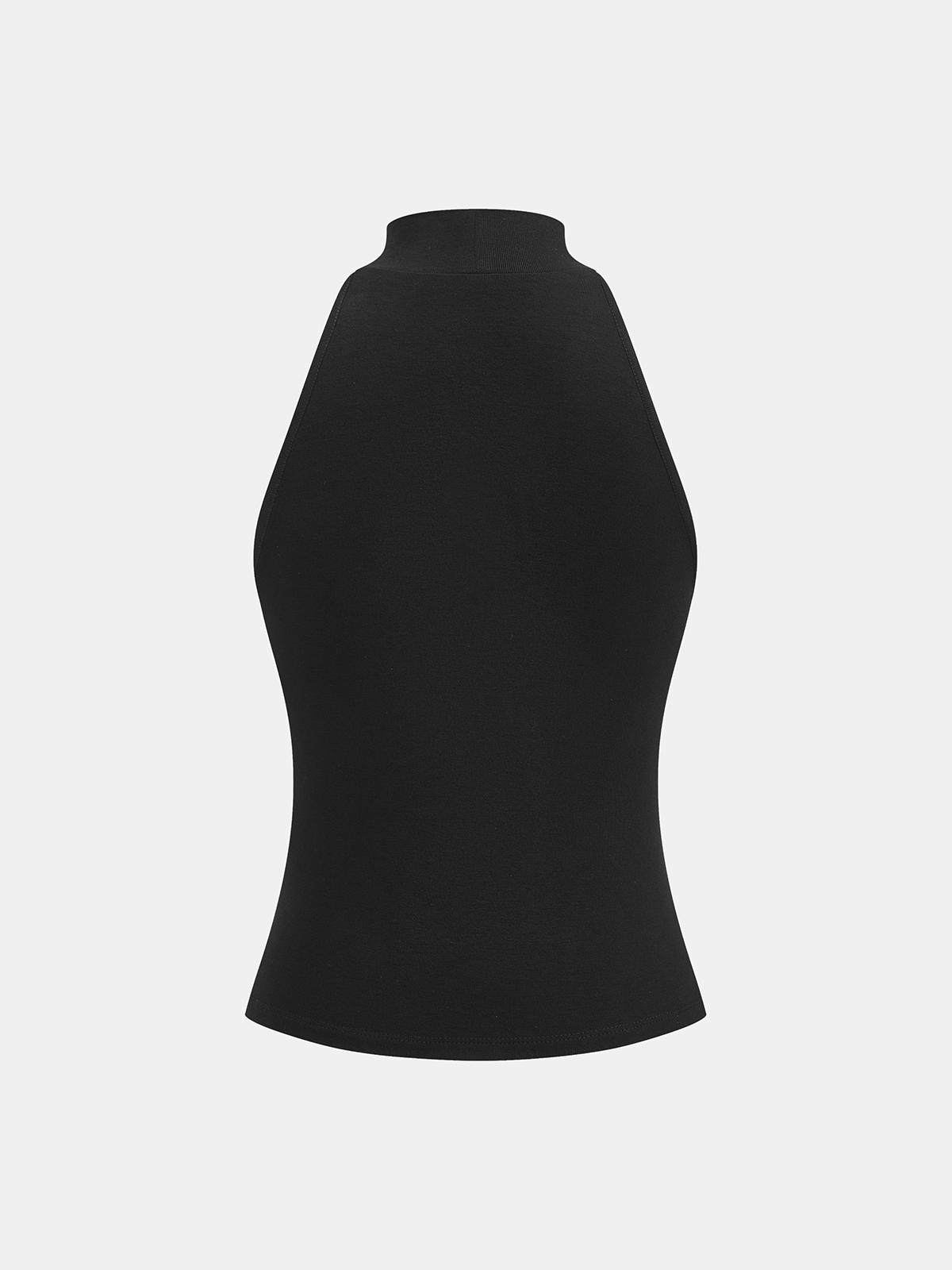 Metal Detail Halter Neck Fitted Top for Evening Wear