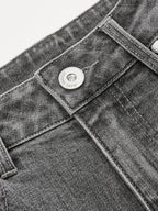 Mid-Waist Wide-Leg Denim Pants for Women Casual Fit Comfortable