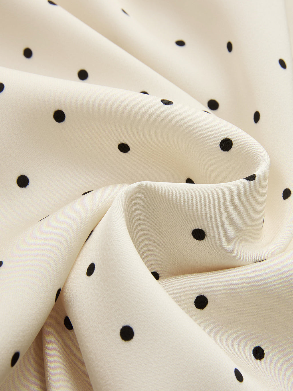 Polka Dot Lace Trim Midi Dress with Ruffle Detail