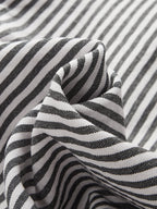 Belted Striped Wide-Leg Pants for Women Comfort Fit