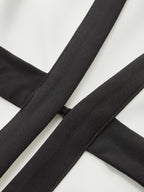 Bow Tie Longline Vest Coat & Pants Set for Formal Events