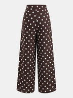 Polka Dot Cami Top & Pants Set for Women Casual Wear