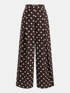 Polka Dot Cami Top & Pants Set for Women Casual Wear