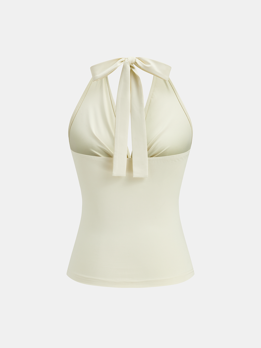 Twist-Front Halter Neck Top Women's Fashion Summer Wear