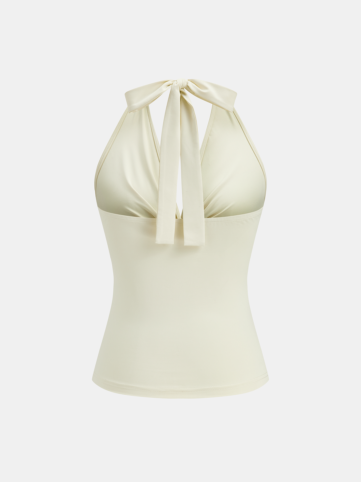 Twist-Front Halter Neck Top Women's Fashion Summer Wear