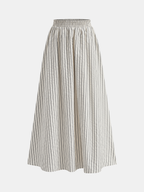 Striped Peplum Cami Top & Maxi Skirt Set for Women Summer Style