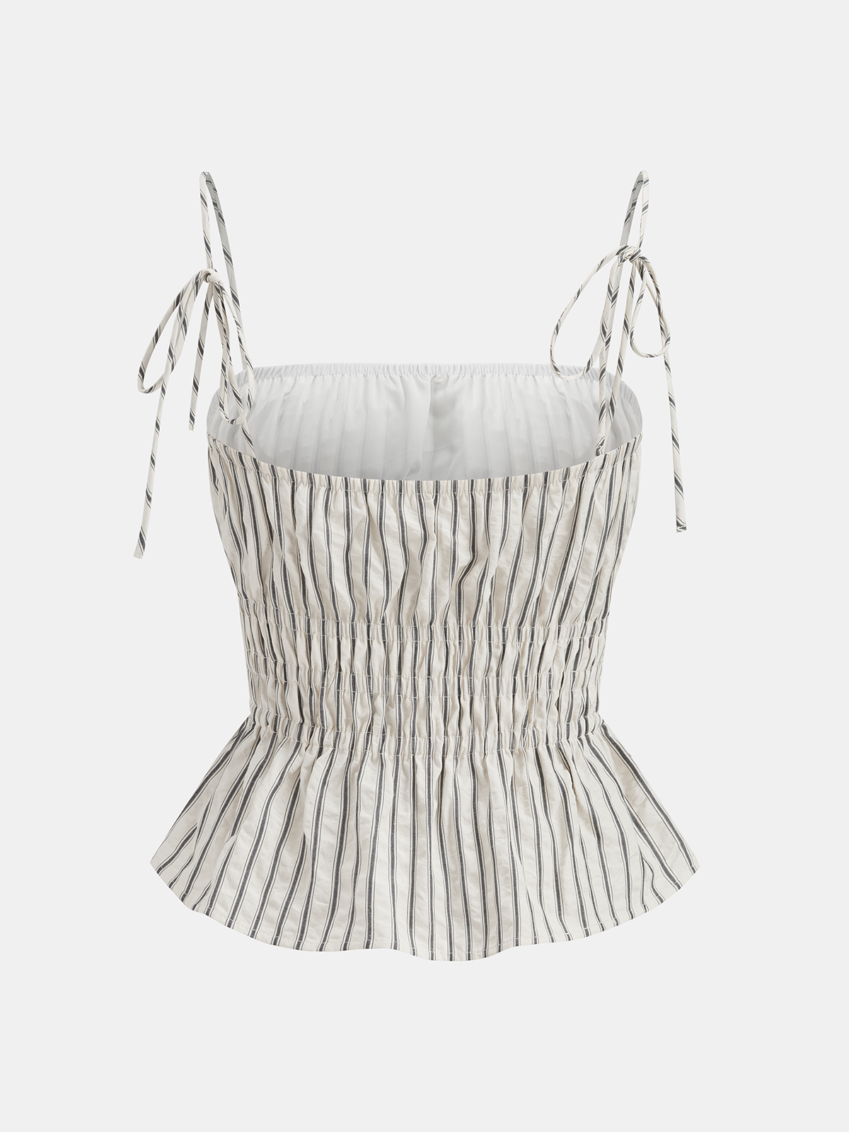 Striped Peplum Cami Top & Maxi Skirt Set for Women Summer Style