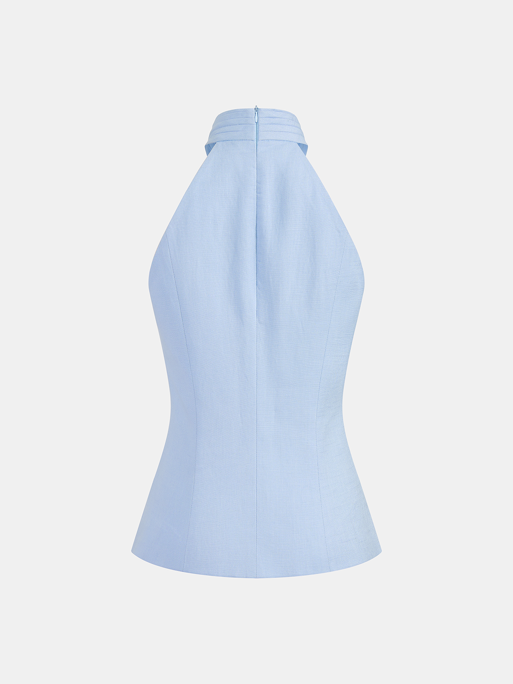 "Comfortable Tencel Blend Halter Buttoned Vest & Shorts Set for Summer"