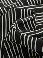 Geometric Striped Triangular Scarf Lightweight Versatile Accessories for All Seasons